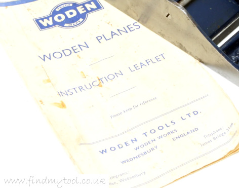 woden block plane instructions w130